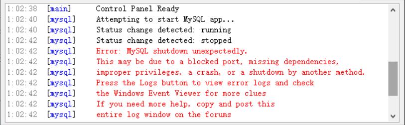 xampp mysql启动失败，错误日志提示Plugin 'FEEDBACK' is disabled.的解决方法